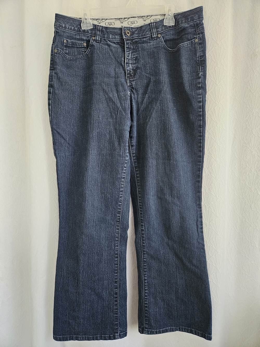 Cato Women's Dark Blue Wide Leg Jeans Size 16W
